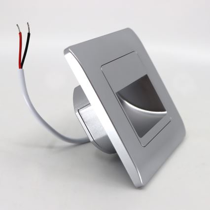 LED Trapverlichting STEP LIGHT LED/1,5W/230V zilver
