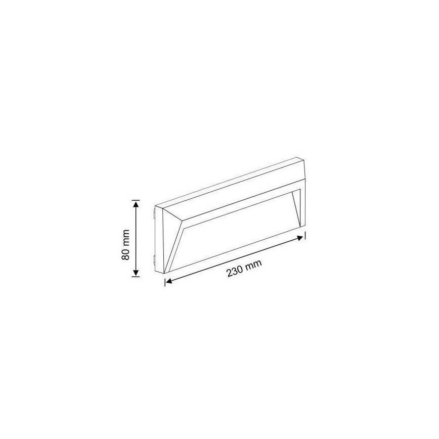 LED Trapverlichting voor buiten HOLDEN LED/1,6W/230V IP65 grafiet
