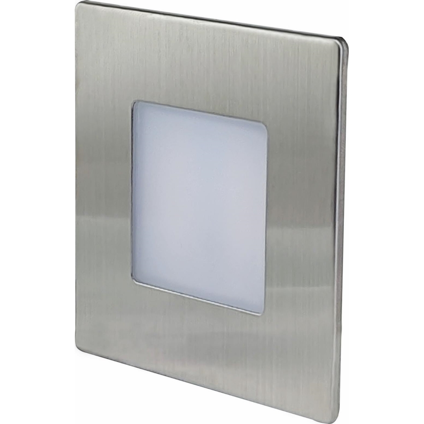 LED Trapverlichting voor buiten DECENTLY LED/1,7W/230V 3000/4000/6000K IP54 glanzend chroom