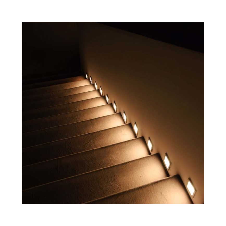 LED Trapverlichting voor buiten LED/5W/230V 3000K IP65 wit