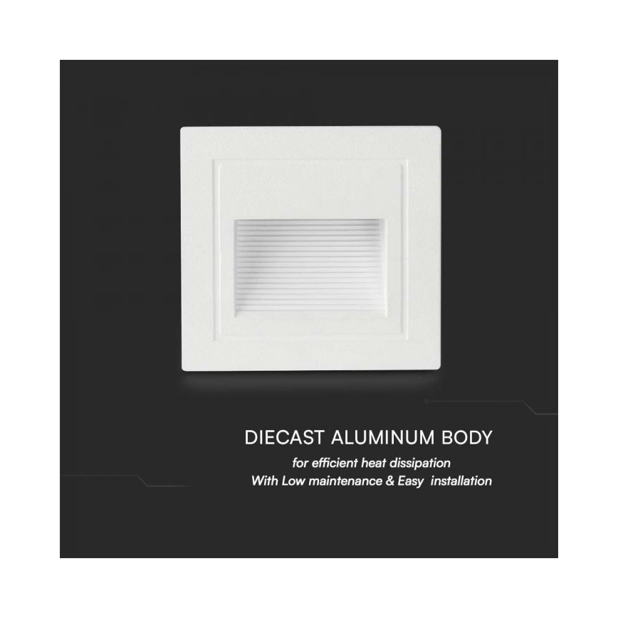 LED Trapverlichting voor buiten LED/5W/230V 3000K IP65 wit