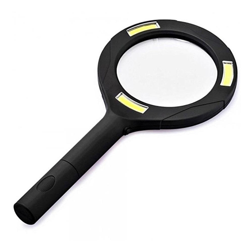 LED Vergrootglas 5×ZOOM met een achtergrondverlichting LED/3W/2xAA IP44
