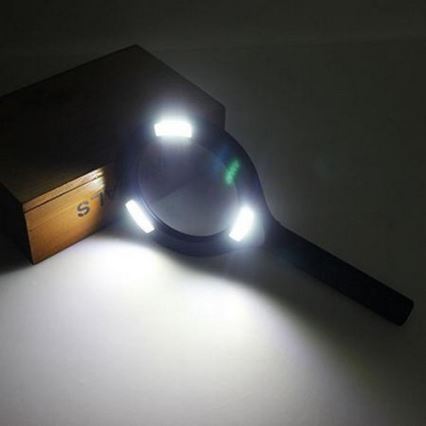 LED Vergrootglas 5×ZOOM met een achtergrondverlichting LED/3W/2xAA IP44