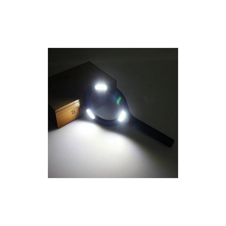 LED Vergrootglas 5×ZOOM met een achtergrondverlichting LED/3W/2xAA IP44