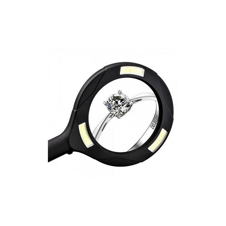 LED Vergrootglas 5×ZOOM met een achtergrondverlichting LED/3W/2xAA IP44