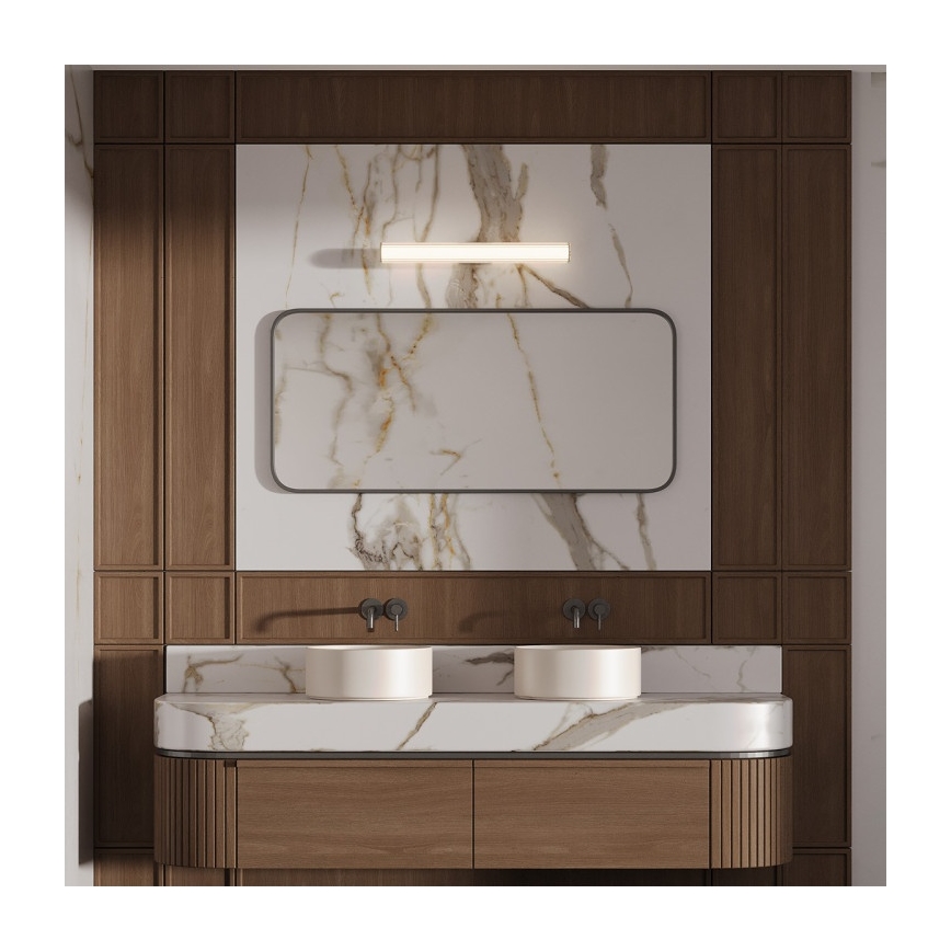 LINEA LED spiegelverlichting voor badkamer 12W/230V 3000/4000/6000K IP44 61 cm zwart