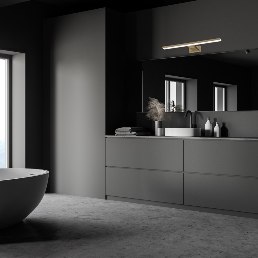 LED-verlichting voor badkamerspiegel SHINE LED/13,8W/230V 60 cm IP44 messing