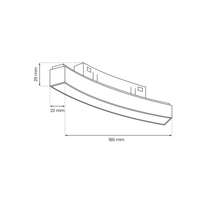 LED Verlichting voor railsysteem MAGNETIC TRACK LED/10W/48V 3000K zwart