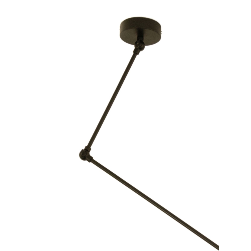LED verstelbare hanglamp met stang GORTA 1xE27/60W/230V zwart/goud