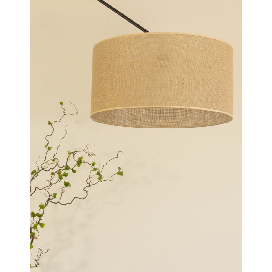 LED verstelbare hanglamp op steel GORTA 1xE27/60W/230V jute