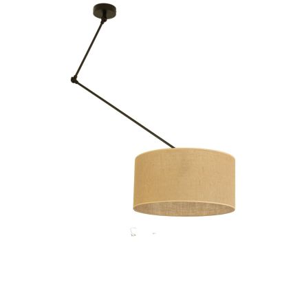 LED verstelbare hanglamp op steel GORTA 1xE27/60W/230V jute