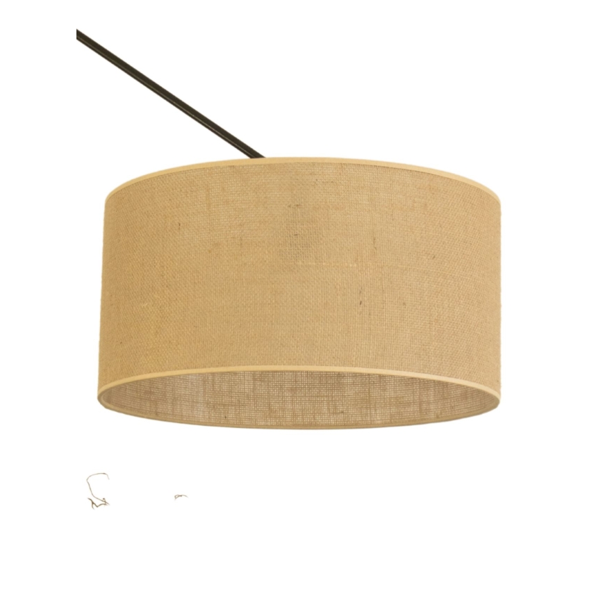 LED verstelbare hanglamp op steel GORTA 1xE27/60W/230V jute