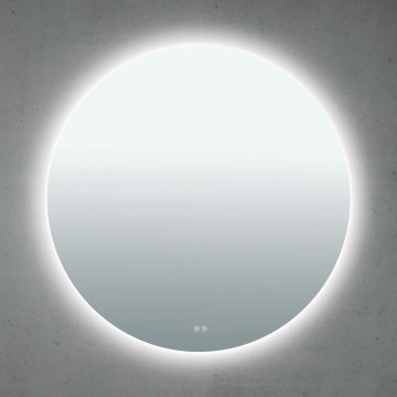 LED verwarmde badkamerspiegel met randverlichting FOCUS LED/30W/230V 3000/4200/6000K Ø 100 cm IP44