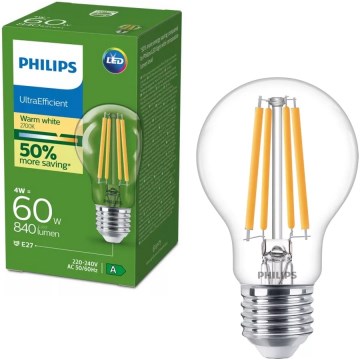 LED VintageAmpoule Philips E27/4W/230V 2700K