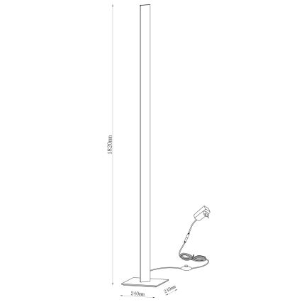 LED vloerlamp BERNADETTA LED/28W/230V 4000K wit