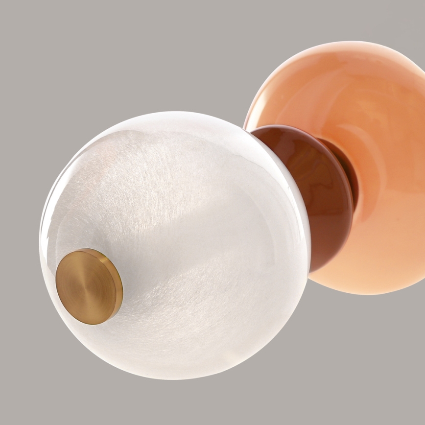 LED vloerlamp FLORES LED/15W/230V goud/oranje/bruin