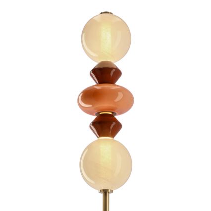 LED vloerlamp FLORES LED/15W/230V goud/oranje/bruin