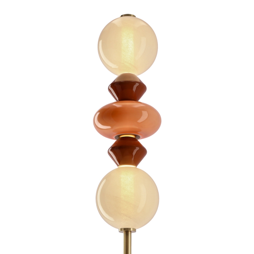 LED vloerlamp FLORES LED/15W/230V goud/oranje/bruin