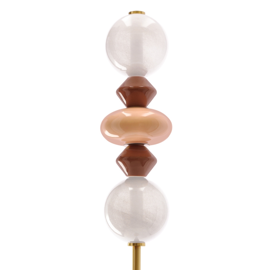 LED vloerlamp FLORES LED/15W/230V goud/oranje/bruin