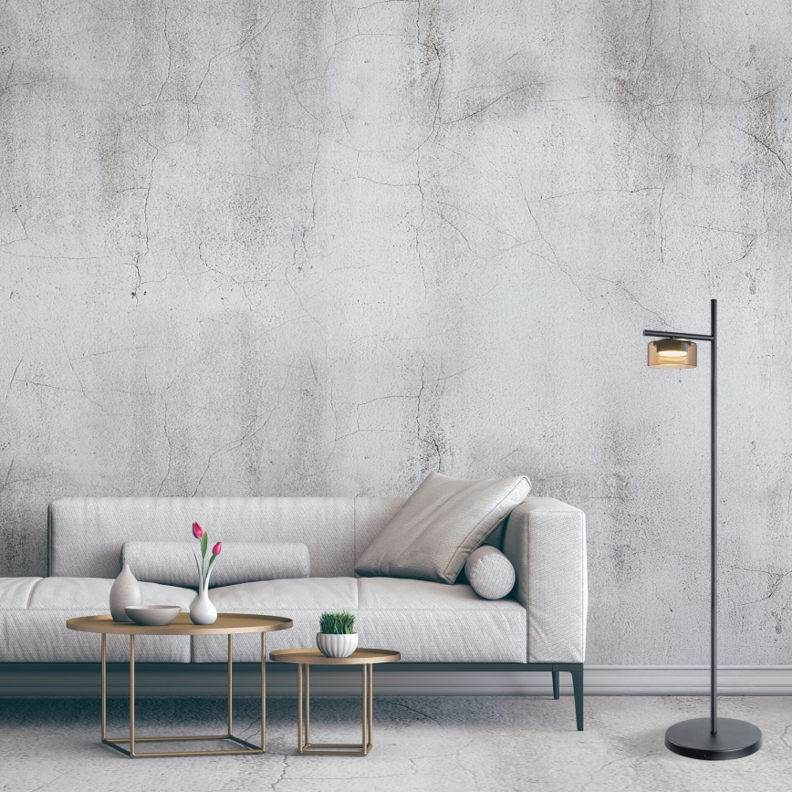 LED vloerlamp OFELIA 1xGX53/6W/230V zwart/beige