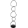 LED vloerlamp PETRA LED/48W/230V zwart
