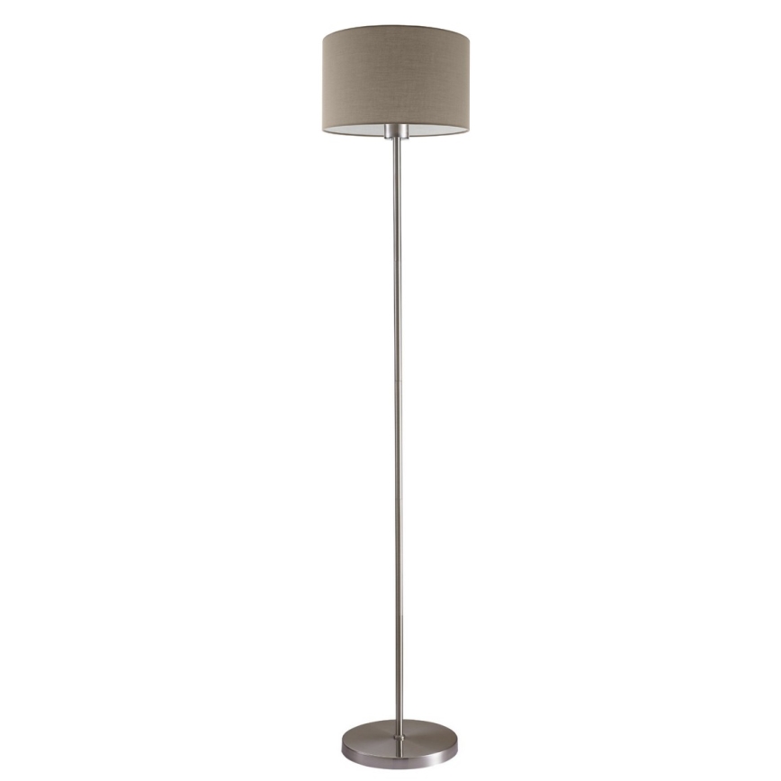 LED vloerlamp TUNJA 1xE27/20W/230V Ø 30 cm mat chroom/taupe