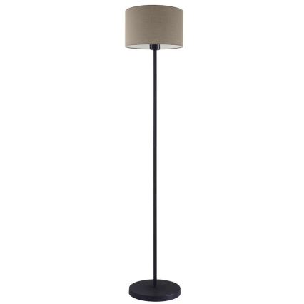 LED vloerlamp TUNJA 1xE27/20W/230V Ø 30 cm zwart/taupe