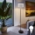 LED vloerlamp TUNJA 1xE27/20W/230V Ø 30 cm zwart/wit