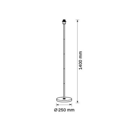 LED vloerlamp TUNJA 1xE27/20W/230V Ø 38 cm goud/grijs