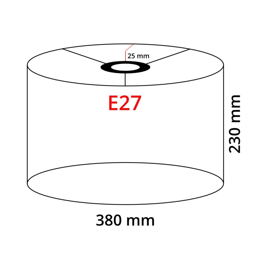 LED vloerlamp TUNJA 1xE27/20W/230V Ø 38 cm goud/taupe