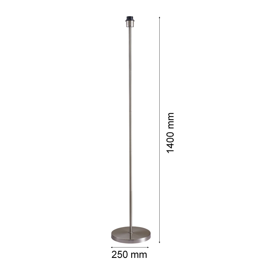 LED-vloerlamp TUNJA 1xE27/20W/230V Ø 38 cm mat chroom/taupe