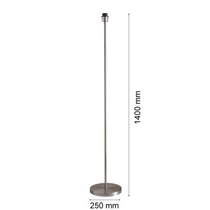 LED vloerlamp TUNJA 1xE27/20W/230V Ø 38 cm mat chroom/wit