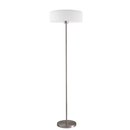 LED-vloerlamp TUNJA 1xE27/20W/230V Ø 38 cm mat chroom/wit