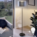 LED vloerlamp TUNJA 1xE27/20W/230V Ø 38 cm zwart/grijs