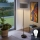 LED vloerlamp TUNJA 1xE27/20W/230V Ø 38 cm zwart/taupe