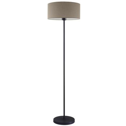LED vloerlamp TUNJA 1xE27/20W/230V Ø 38 cm zwart/taupe