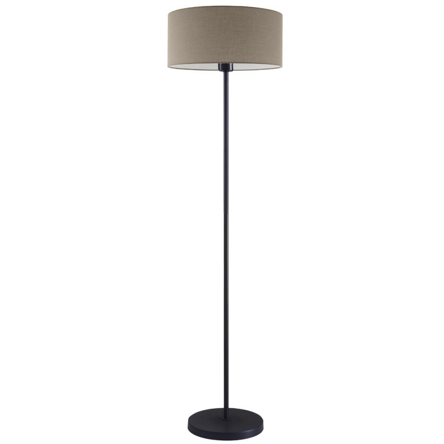 LED vloerlamp TUNJA 1xE27/20W/230V Ø 38 cm zwart/taupe