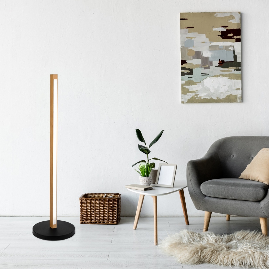 LED vloerlamp VERDE LED/18W/230V 3000K eiken/zwart