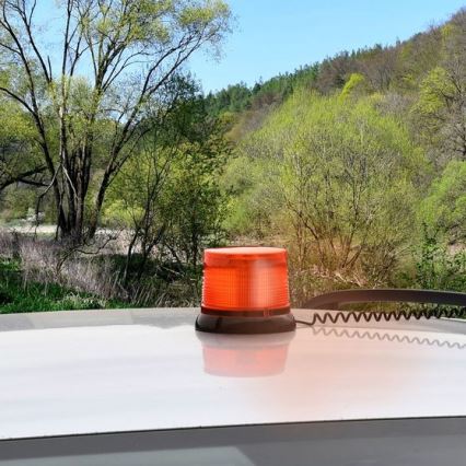 LED waarschuwingslamp met magneet LED/20W/12-24V oranje