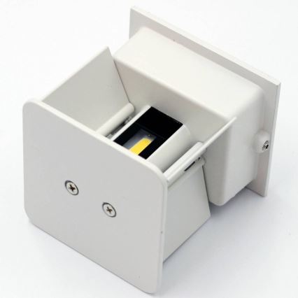 LED Wand Lamp voor Buiten 2xLED/3W/230V IP54 wit
