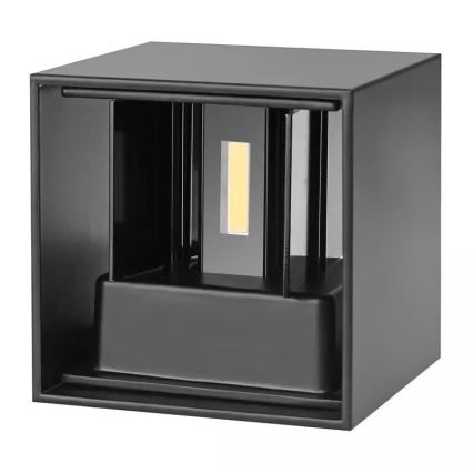 LED Wand Lamp voor Buiten 2xLED/3W/230V IP54 zwart