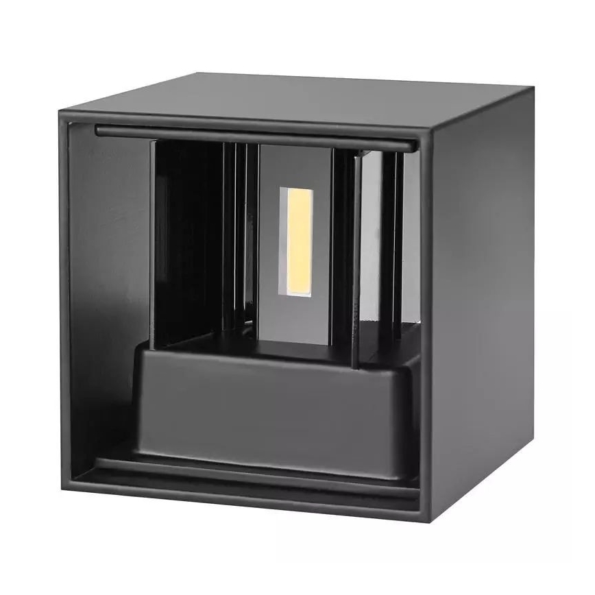 LED Wand Lamp voor Buiten 2xLED/3W/230V IP54 zwart