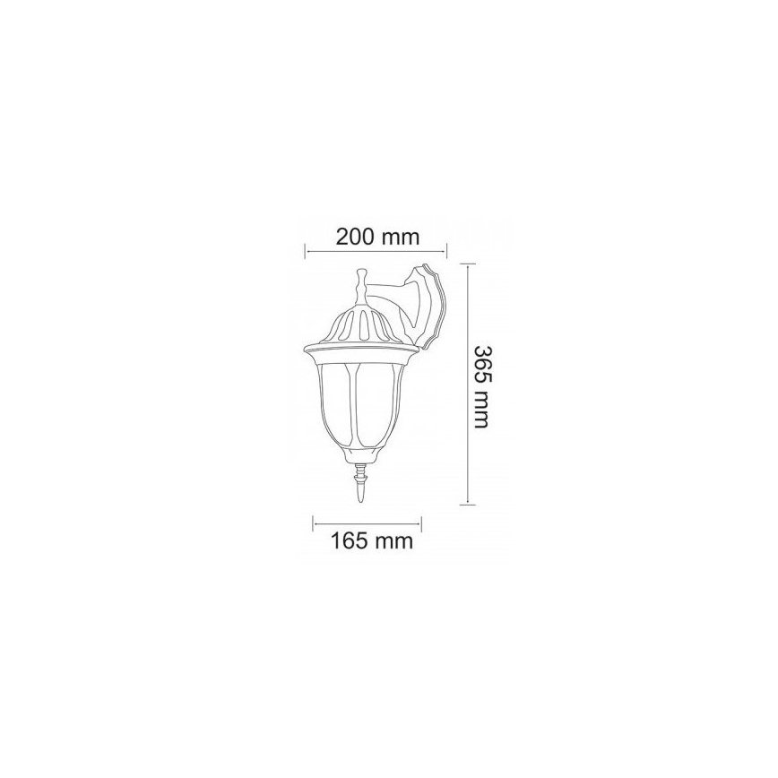 LED Wand Lamp voor Buiten FLORENCJA 1xE27/10W/230V IP43