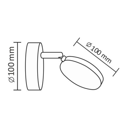 LED Wand Spot CAPRI LED/5W/230V