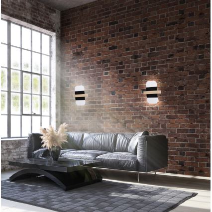 LED wand verlichting APRIL LED/6W/230V wit/zwart