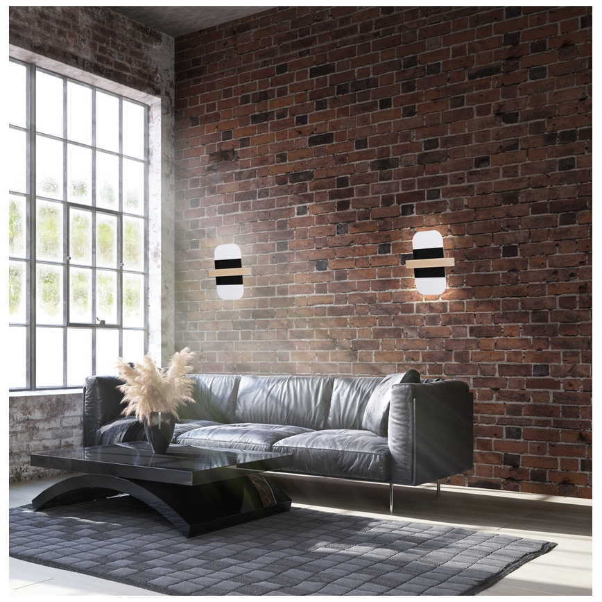 LED wand verlichting APRIL LED/6W/230V wit/zwart