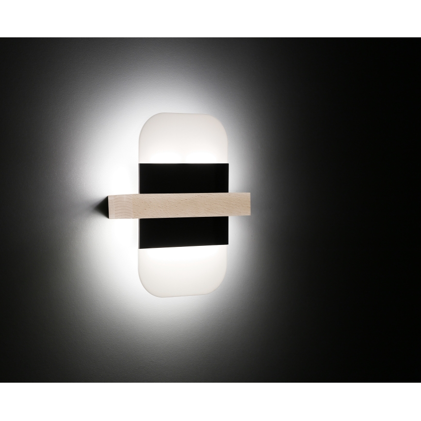 LED wand verlichting APRIL LED/6W/230V wit/zwart