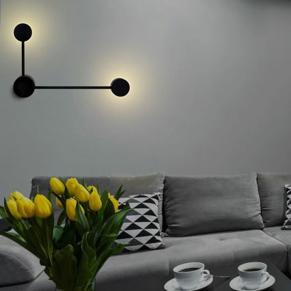 LED wand verlichting JOY 2xGX53/6W/230V zwart