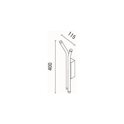 LED wand verlichting LED/10W/230V 3000K