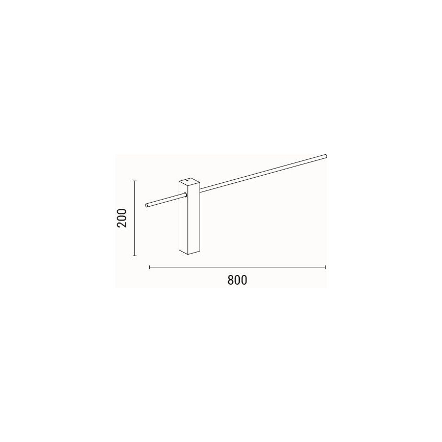 LED wand verlichting LED/10W/230V 3000K